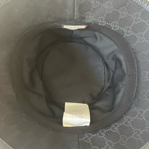 GG CANVAS BUCKET HAT WITH DOUBLE G - Picture 3 of 5